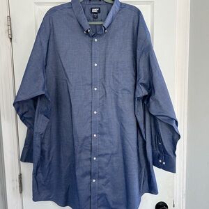 Lands End mens supima no iron Oxford dress shirt